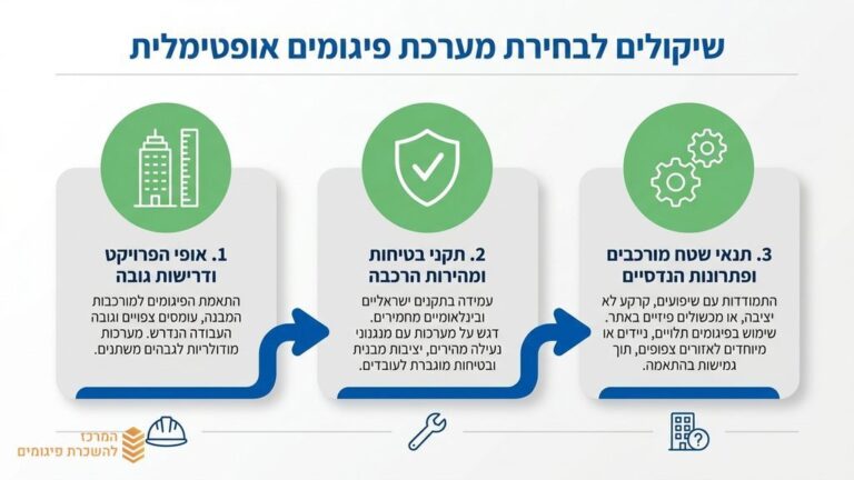 תכנון הנדסי של פיגומים לפרויקט בנייה
