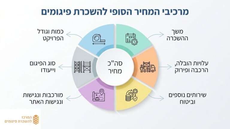 אתר בנייה מקצועי עם פיגומים איכותיים