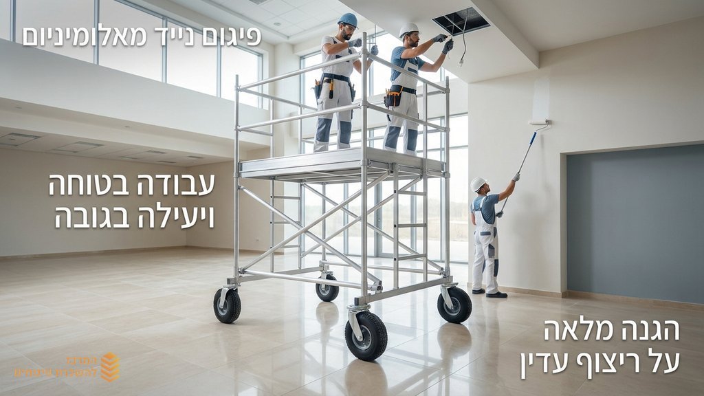 עבודות פנים באמצעות פיגום אלומיניום
