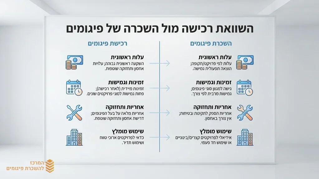 חלקי פיגומים ניידים מאורגנים במחסן לוגיסטי לקראת השכרה