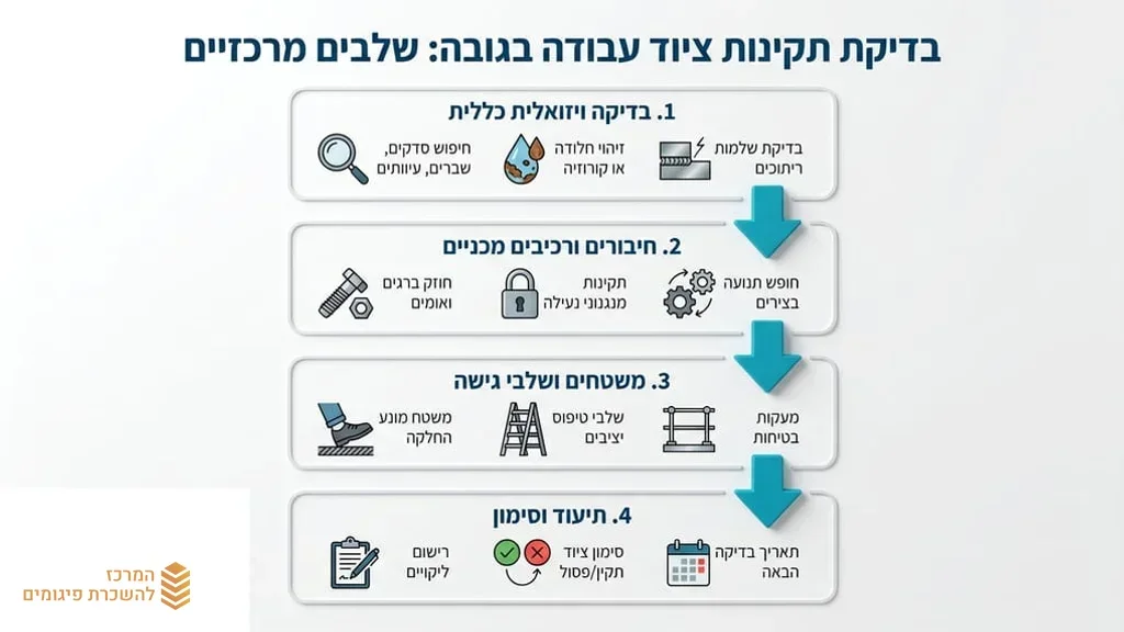 בדיקת תקינות ציוד בנייה לפני השכרה