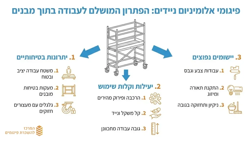 פיגומים לעבודות שיפוץ פנים וחוץ