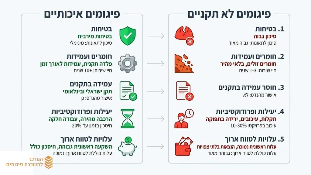 פיגומים מותקנים באתר בנייה מודרני באשדוד