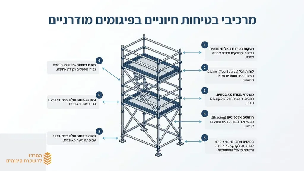 מערכת פיגומים איכותית לעבודות גובה באתר בנייה